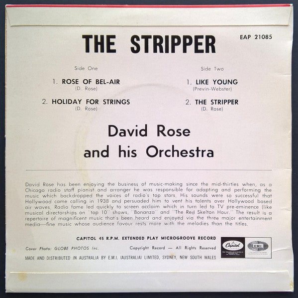 David Rose & His Orchestra : The Stripper (7", EP)