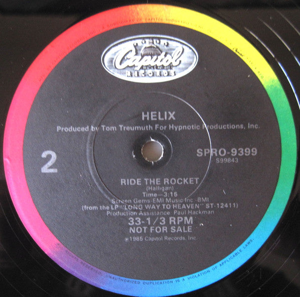 Helix (3) : Deep Cuts The Knife (12", Promo)