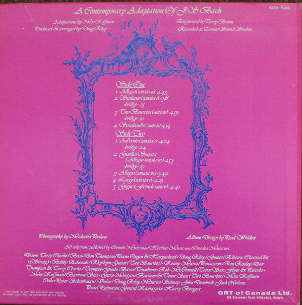 Moe Koffman : Moe Koffman Plays Bach (LP, Album)