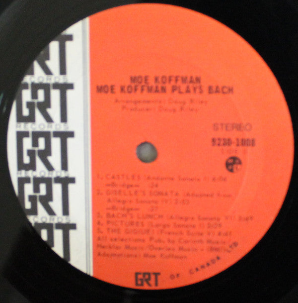 Moe Koffman : Moe Koffman Plays Bach (LP, Album)