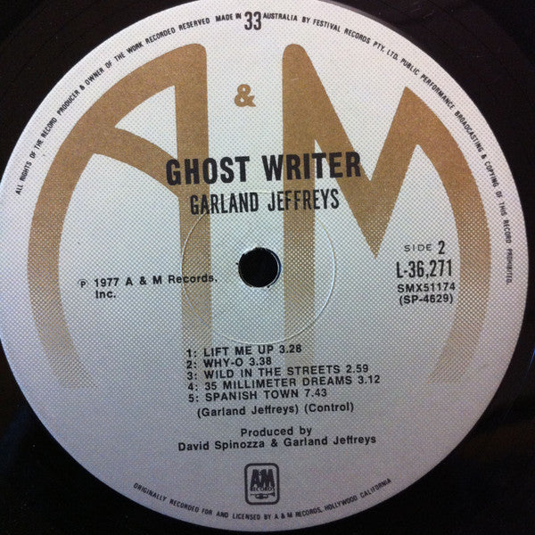 Garland Jeffreys : Ghost Writer (LP, Album, Gat)