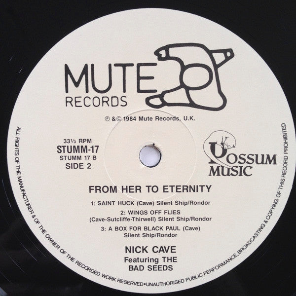 Nick Cave Featuring The Bad Seeds* : From Her To Eternity (LP, Album, RE)