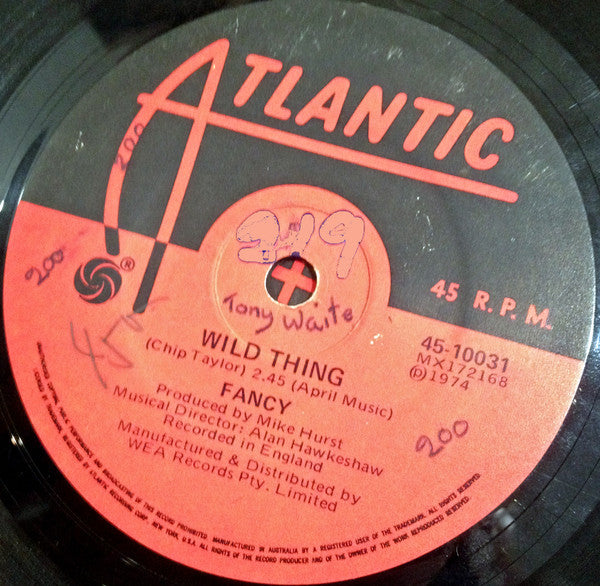 Fancy (3) : Wild Thing (7&quot;, Single)