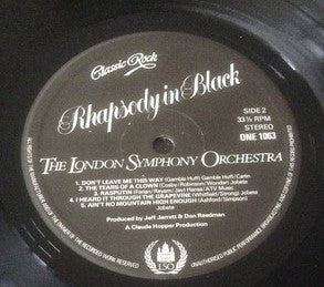 London Symphony Orchestra And The Royal Choral Society : Classic Rock Rhapsody In Black (LP, Album)