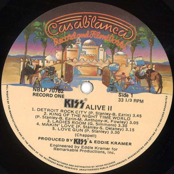 Kiss : Alive II (2xLP, Album, Gat)