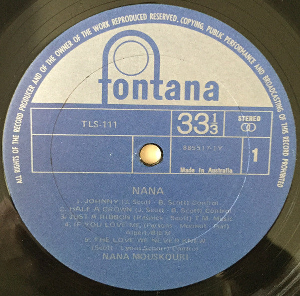 Nana Mouskouri : Nana (LP, Album)
