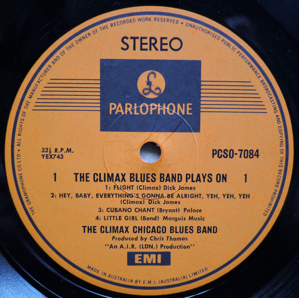 Climax Blues Band : Plays On (LP, Album)