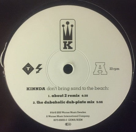 Kinnda : Don't Bring Sand To The Beach (12")