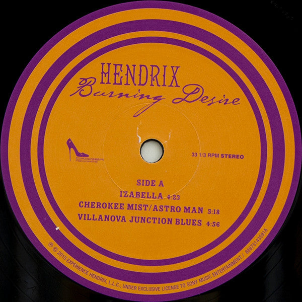 Jimi Hendrix : Burning Desire (2xLP, RSD, Ltd, Num, RE)