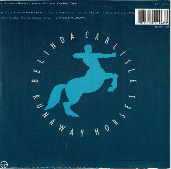 Belinda Carlisle : Runaway Horses (7", Single)