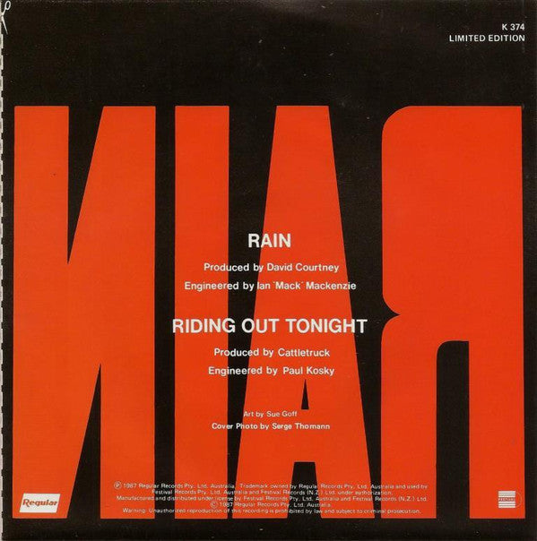 Cattletruck : Rain (7", Single, Ltd)