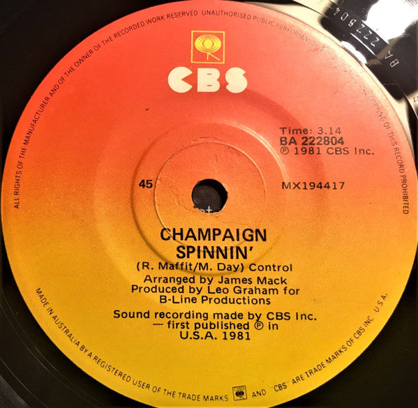 Champaign : How 'Bout Us (7", Single)