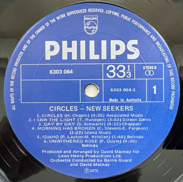 The New Seekers : Circles (LP, Album)