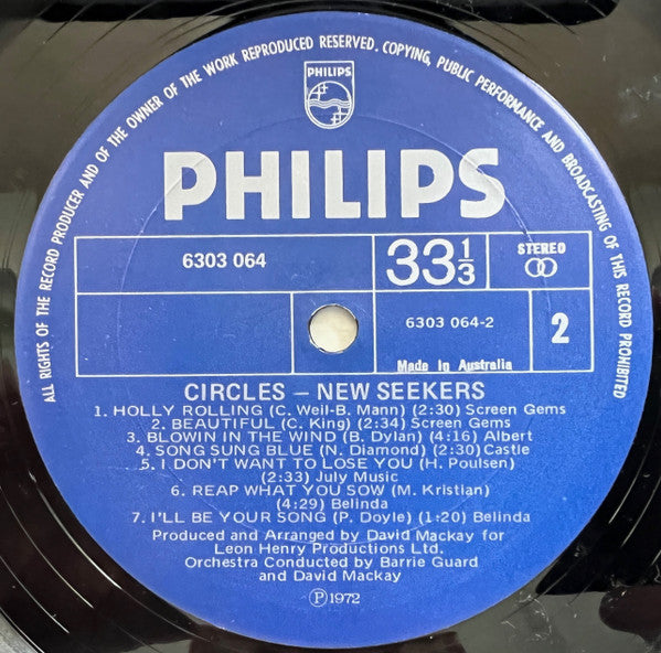 The New Seekers : Circles (LP, Album)