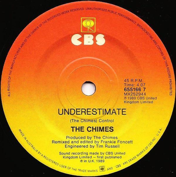 The Chimes : 1-2-3 (7", Single)