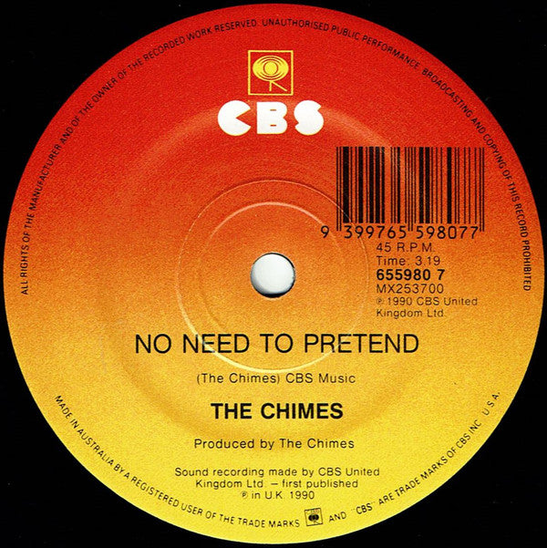 The Chimes : I Still Haven't Found What I'm Looking For (7", Single)