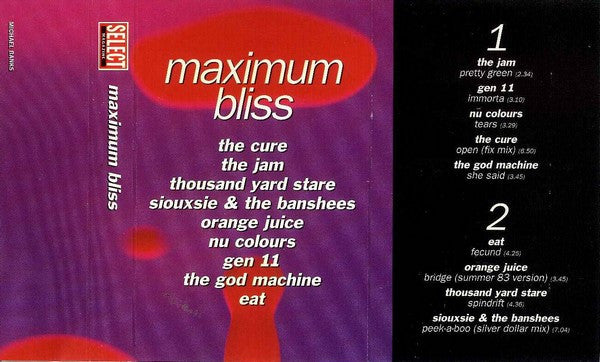 Various : Maximum Bliss (Cass, Comp, Promo)