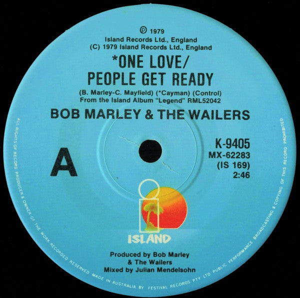 Bob Marley &amp; The Wailers : One Love / People Get Ready (7&quot;, Single)