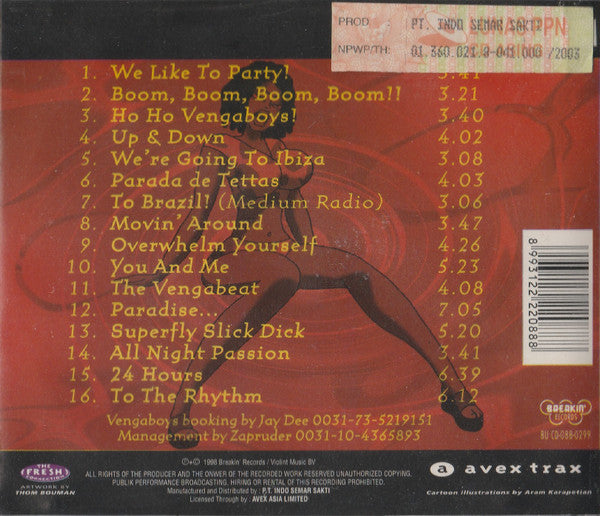 Vengaboys : The Party Album! (CD, Album)