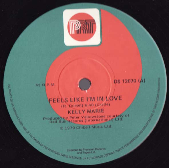 Kelly Marie : Feels Like I&#39;m In Love (12&quot;)