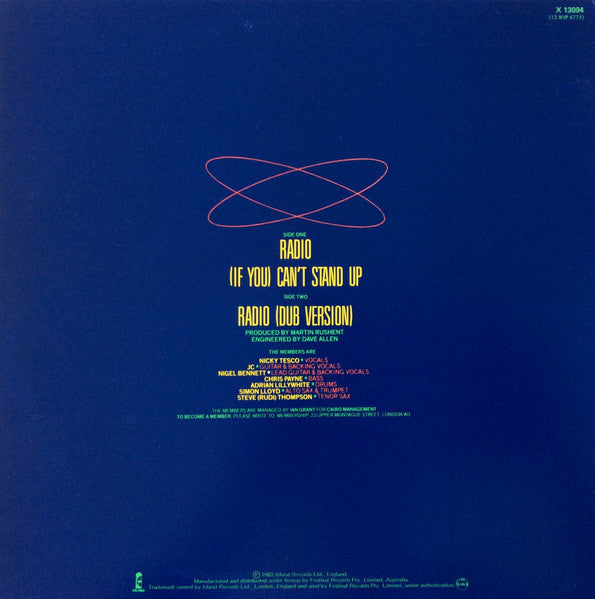 The Members : Radio (12", Ltd)