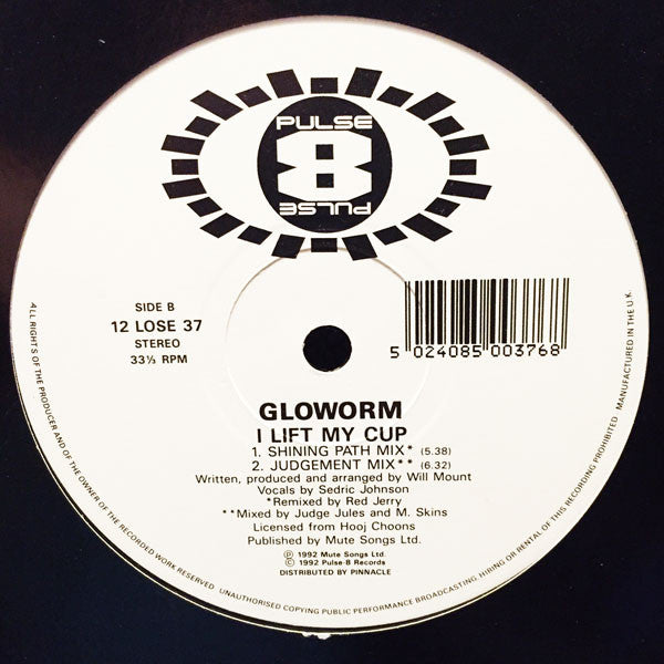 Gloworm : I Lift My Cup (12", Single)