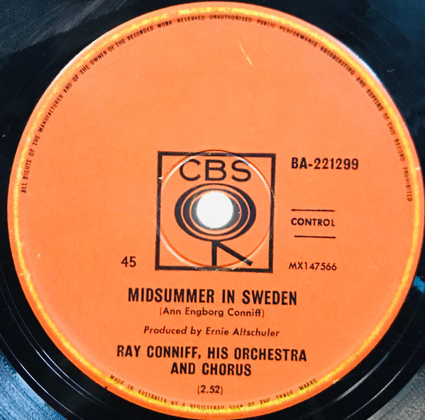 Ray Conniff And The Singers / Ray Conniff And His Orchestra & Chorus : Somewhere, My Love (7", Single)