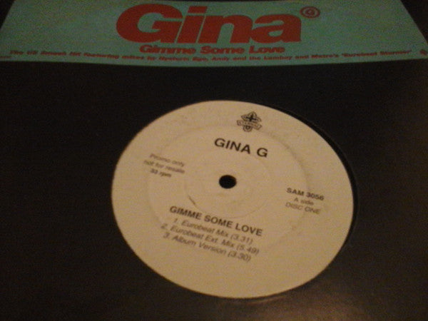 Gina G : Gimme Some Love (12", Promo)