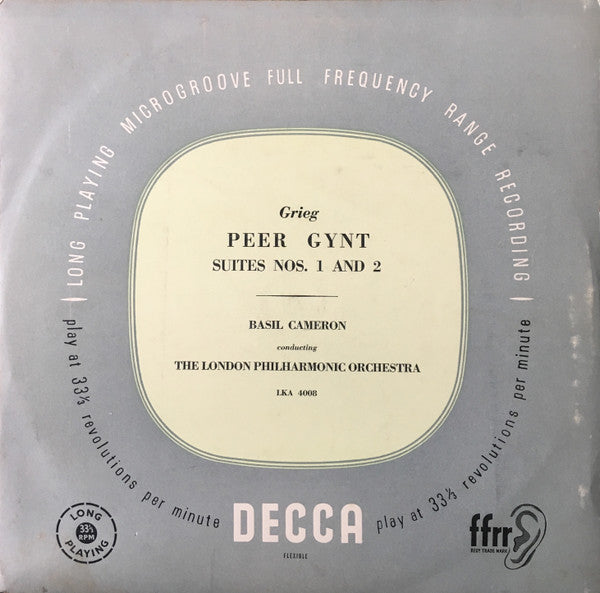 Edvard Grieg, Basil Cameron Conducting London Philharmonic Orchestra : Peer Gynt Suites Nos. 1 &amp; 2 (LP)