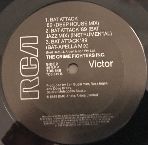 The Crime Fighters Inc. : Bat Attack '89 (12")