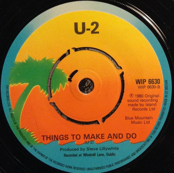 U2 : A Day Without Me (7", Single, Pun)