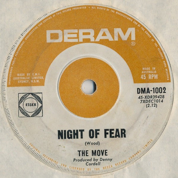 The Move : Night Of Fear (7&quot;, Single)