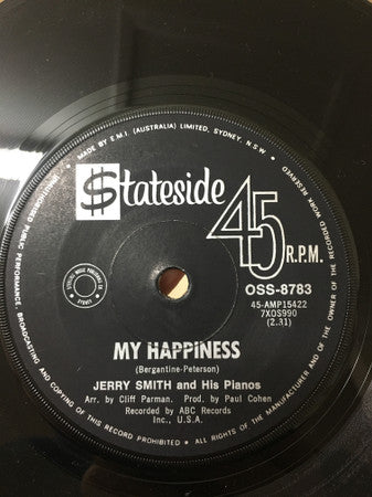 Jerry Smith (4) : Truck Stop / My Happiness (7", Single, Promo)