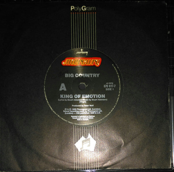 Big Country : King Of Emotion (7", Single, Com)