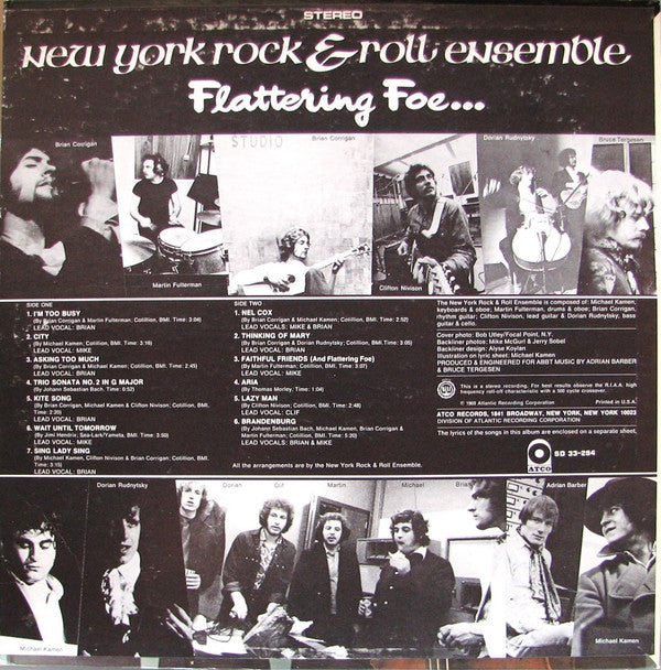 The New York Rock Ensemble : Faithful Friends (LP, Album, Mon)