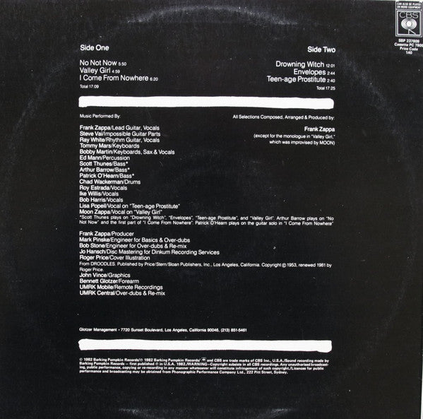 Frank Zappa : Ship Arriving Too Late To Save A Drowning Witch (LP, Album)