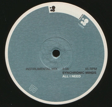 Synchronic Minds : All I Need (12")