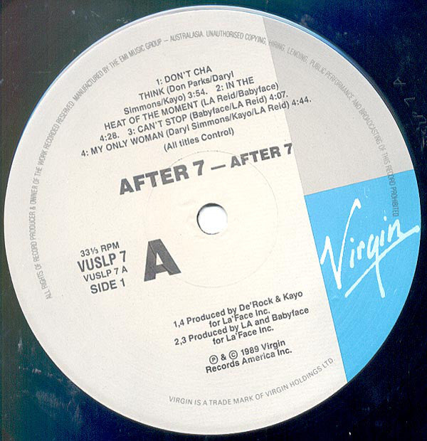 After 7 : After 7 (LP, Album)