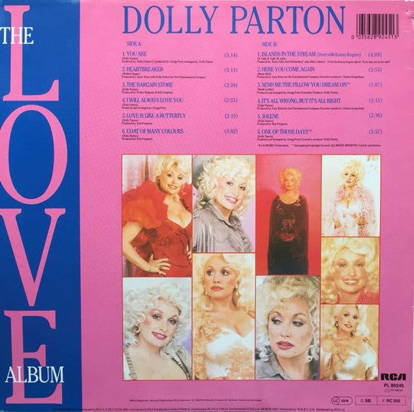 Dolly Parton : The Love Album (LP, Comp)