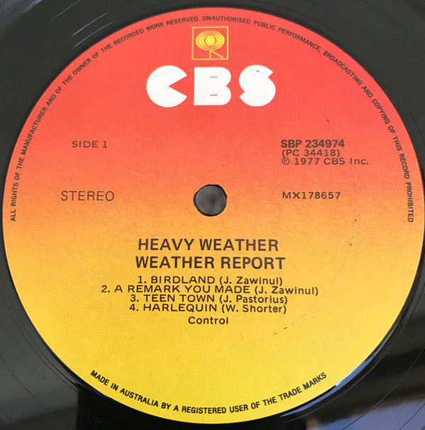 Weather Report : Heavy Weather (LP, Album)