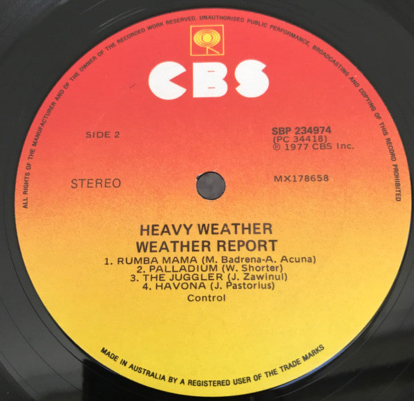 Weather Report : Heavy Weather (LP, Album)