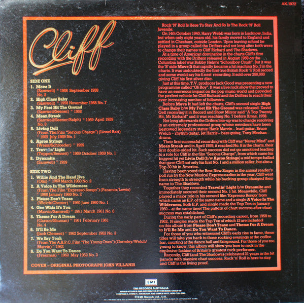 Cliff Richard : Rock On With Cliff  (LP, Comp)