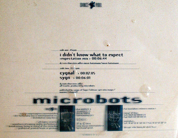 Microbots : I Didn't Know What To Expect (12", Pic)