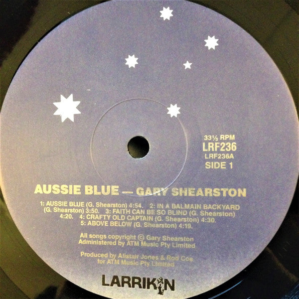 Gary Shearston : Aussie Blue (LP, Album)