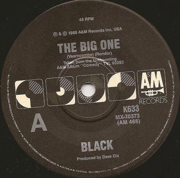 Black (2) : The Big One (7", Single)