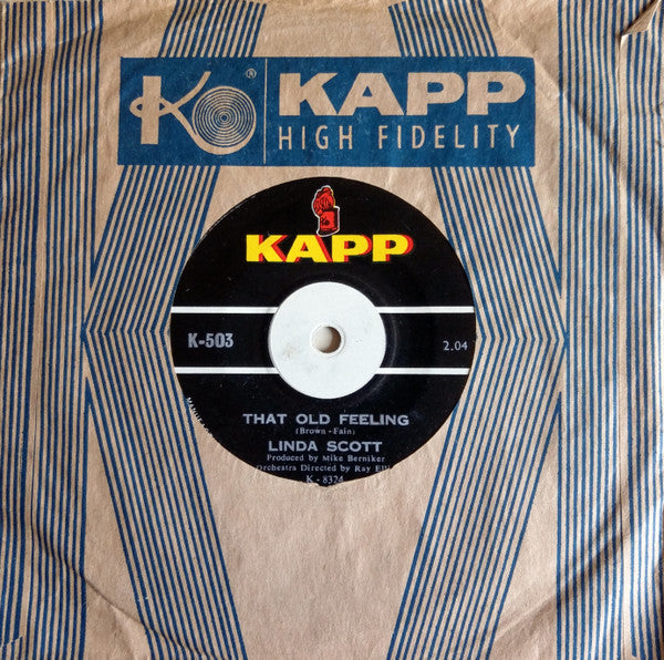 Linda Scott : That Old Feeling / This Is My Prayer (7", Single)