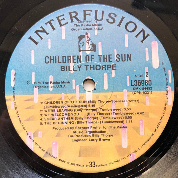 Billy Thorpe : Children Of The Sun (LP, Album)