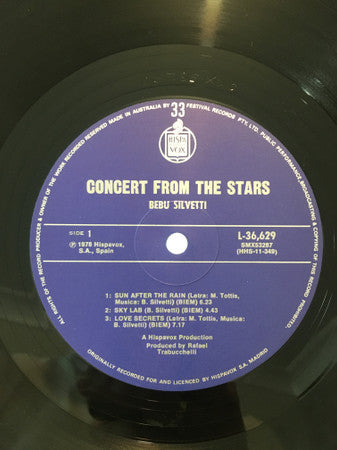 Bebu Silvetti : Concert From The Stars (LP, Album)