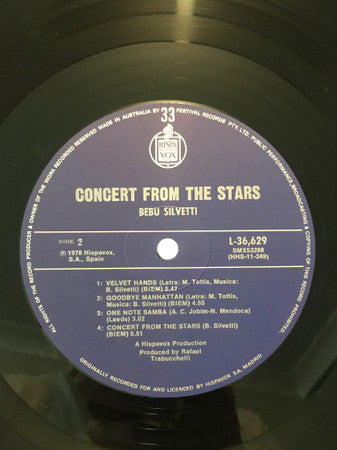 Bebu Silvetti : Concert From The Stars (LP, Album)