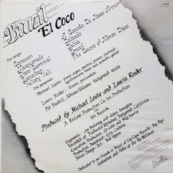 El Coco : El Coco Disco Brazil (LP, Album)